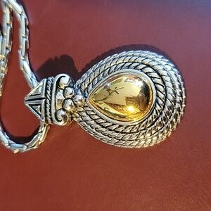 Gold and Silver toned Necklace.  16" with 3" extension.